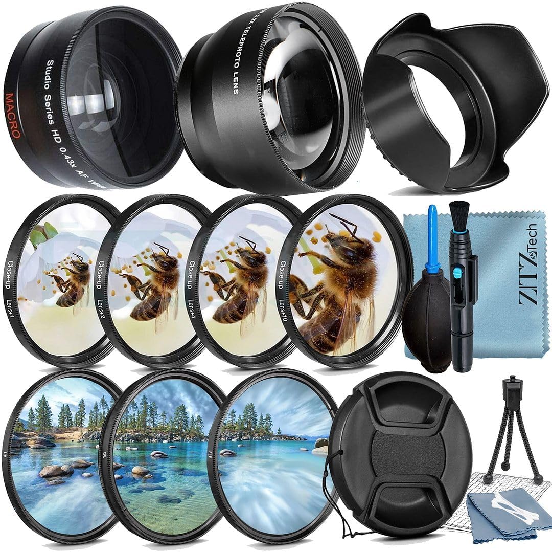 49mm Accessory Bundle for Canon EOS Cameras with Lenses