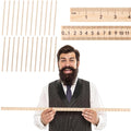 Wood Double Sided Meter Stick 24 Pack 39 in - Bulk Classroom Set