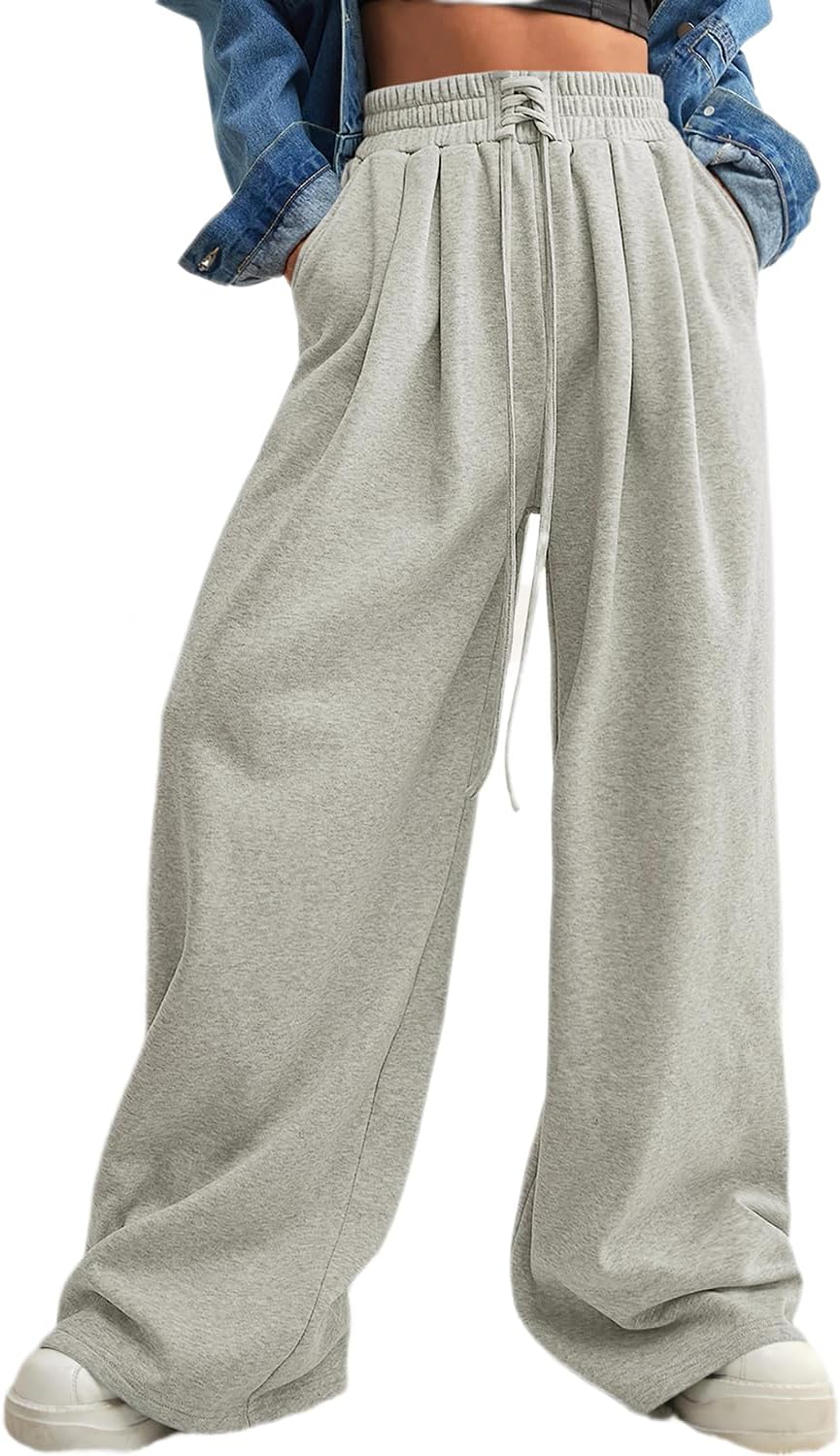 Trendy High Waisted Wide Leg Sweatpants for Women in 2025
