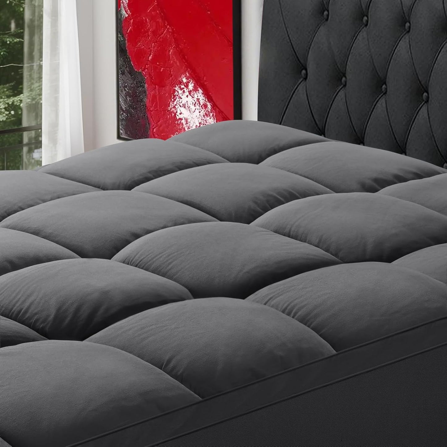 SOPAT Mattress Topper Queen Size Extra Thick for Comfort