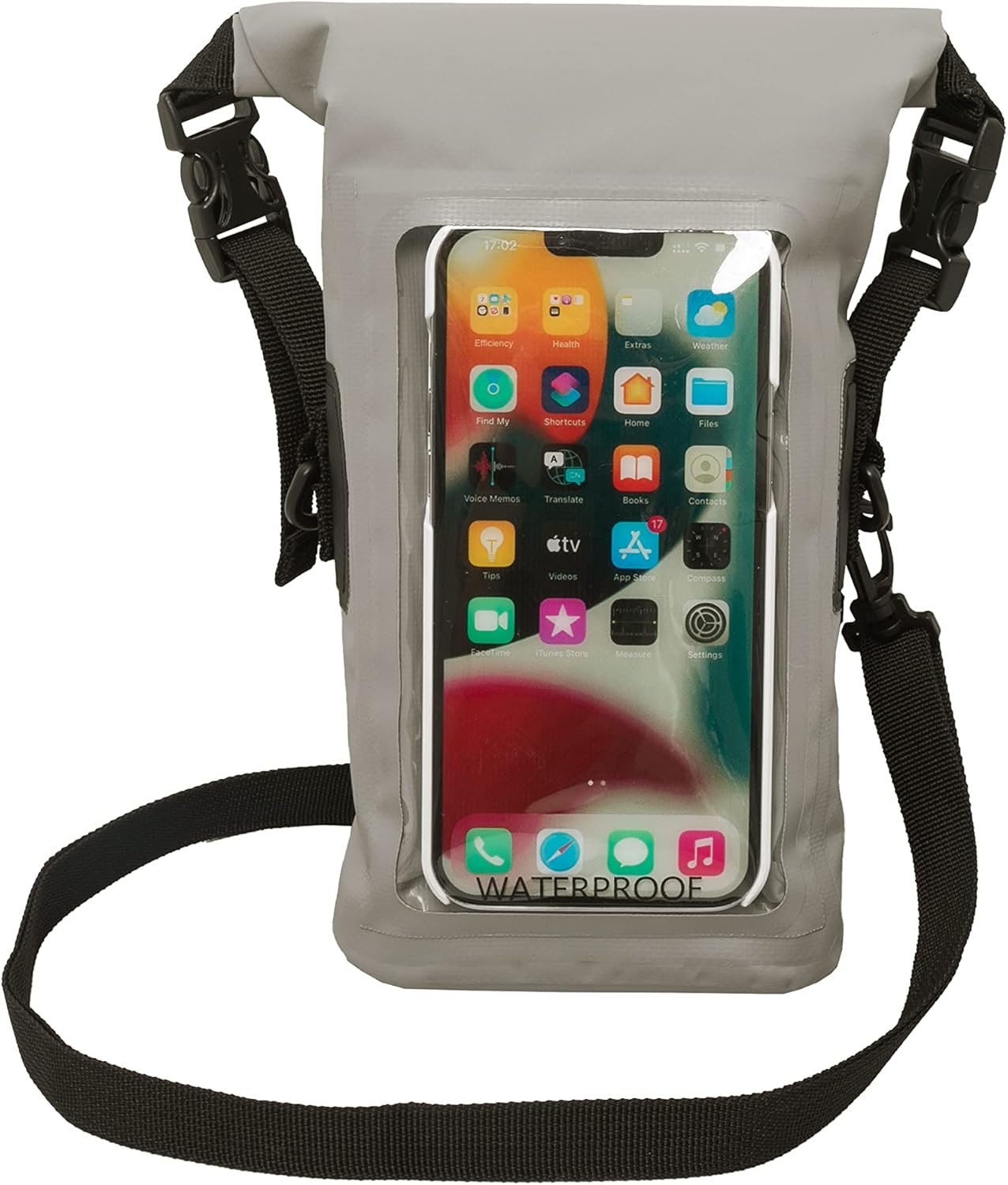 geckobrands Waterproof Phone Tote with 2L Dry Bag for Travel
