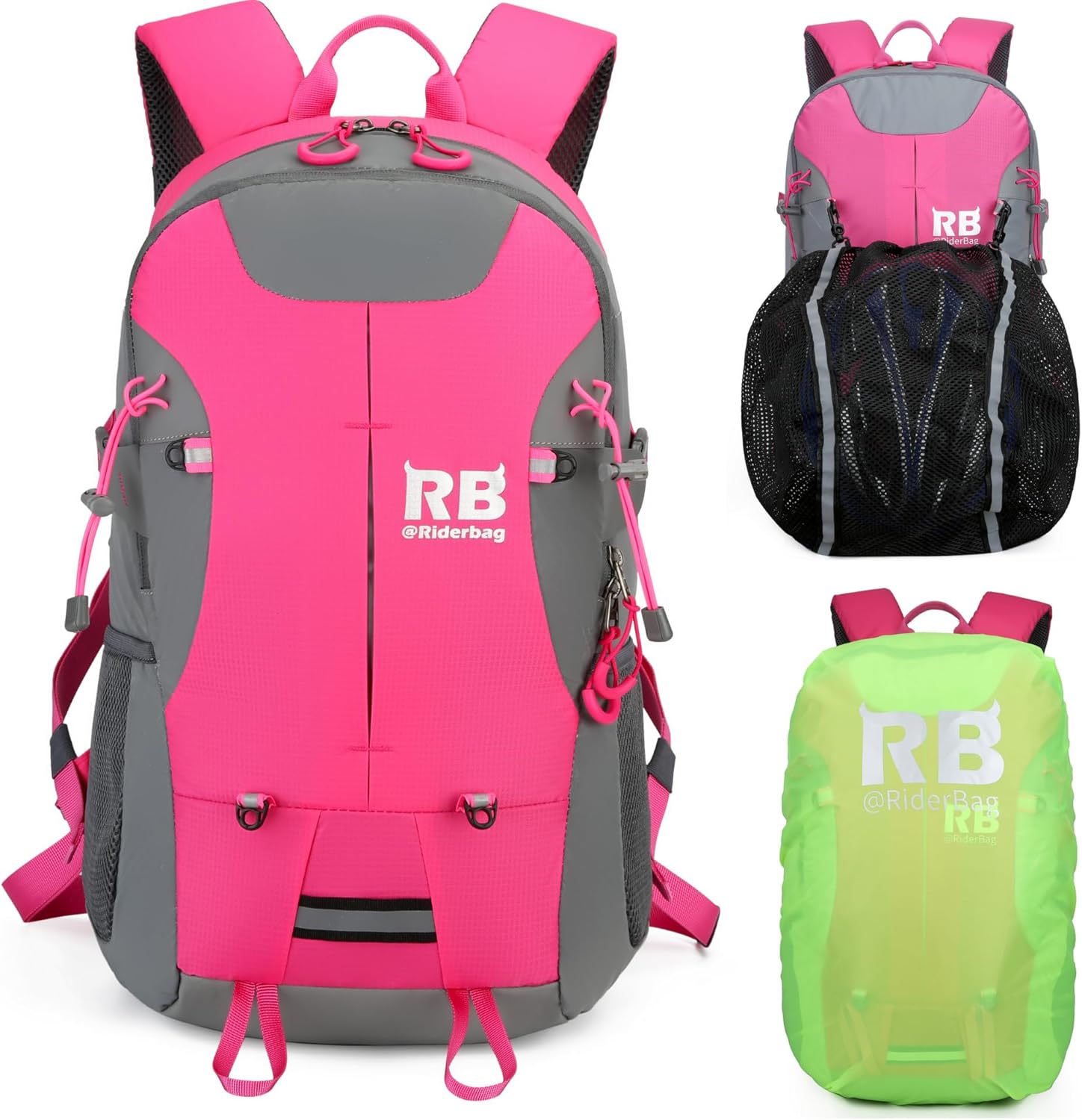 Reflective Motorcycle Backpack for Safe Riding and Commuting