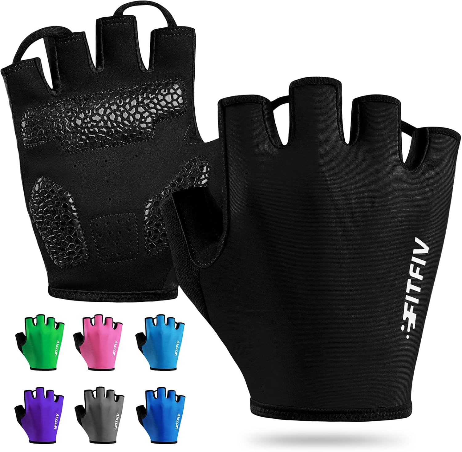 FITFIV Half Finger Cycling Gloves - Outdoor Sports Essential