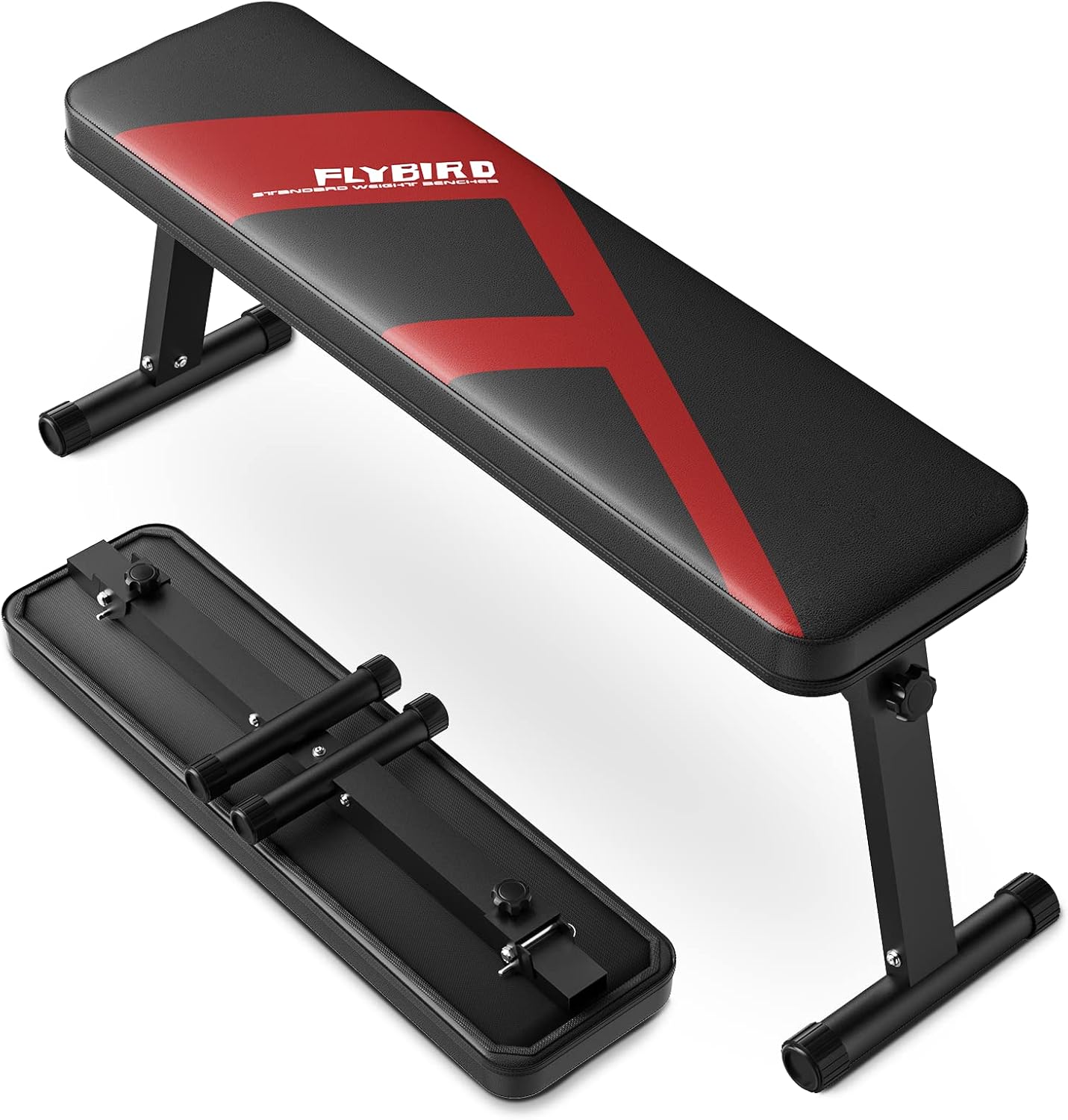 FLYBIRD Flat Weight Bench for Strength Training and Home Gym