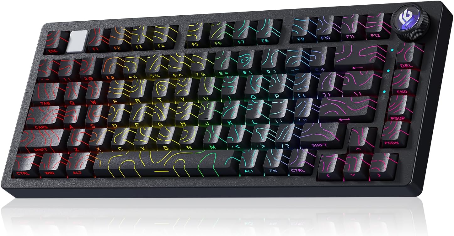 HI75C Pro Mechanical Wireless Keyboard for Gaming and Office