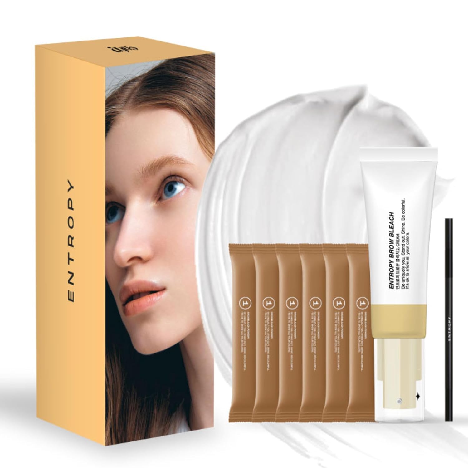 Entropy Makeup Brow Bleach - Gentle Lightening Kit for Brows