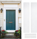 Door Kick Plate 6 x 30 in Aluminum Set of 2 - Durable Lower-Door