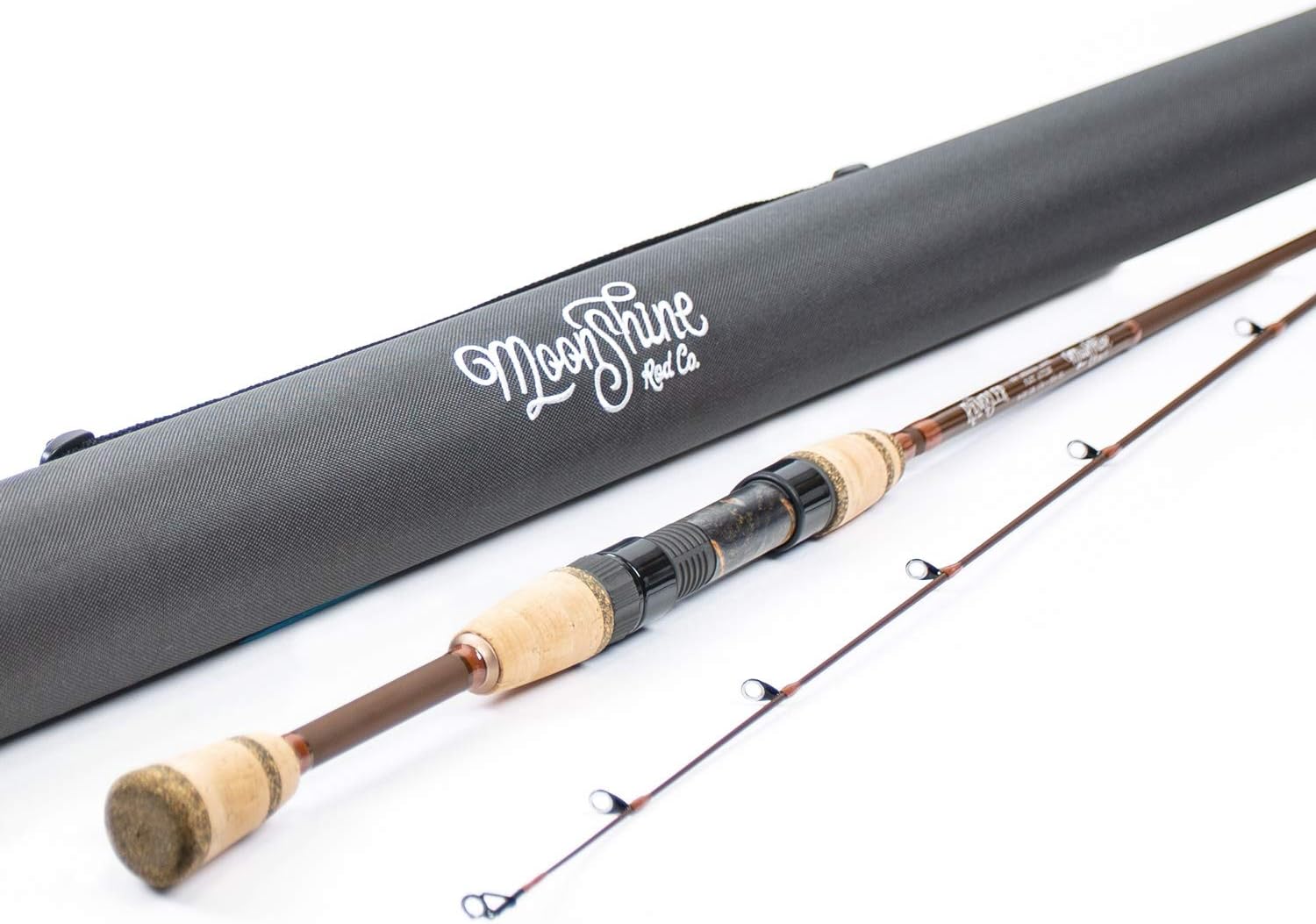 Moonshine Rod Co. Fly Fishing Rod with Carrying Case and Tip