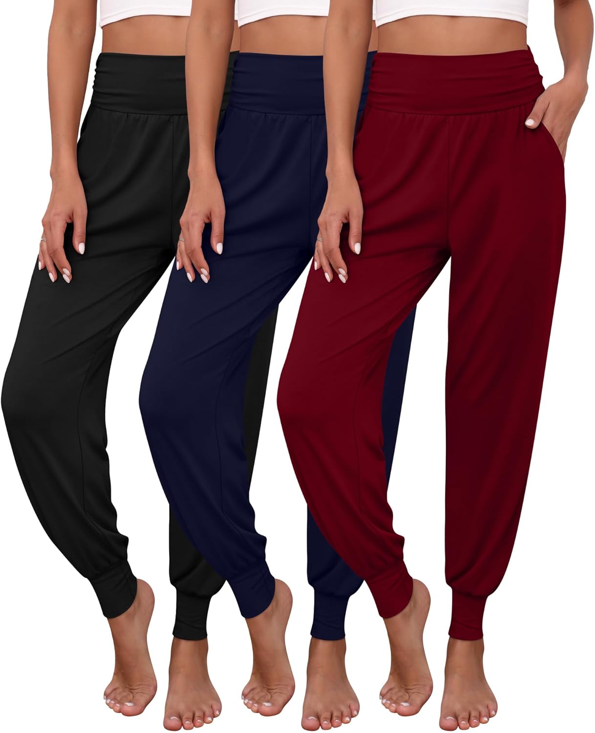 Ficerd Women's Lounge Pants - Cozy Yoga Joggers with Pockets