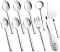 KINGSTONE Large Hostess Serving Utensils Set - Heavy Duty 18/10