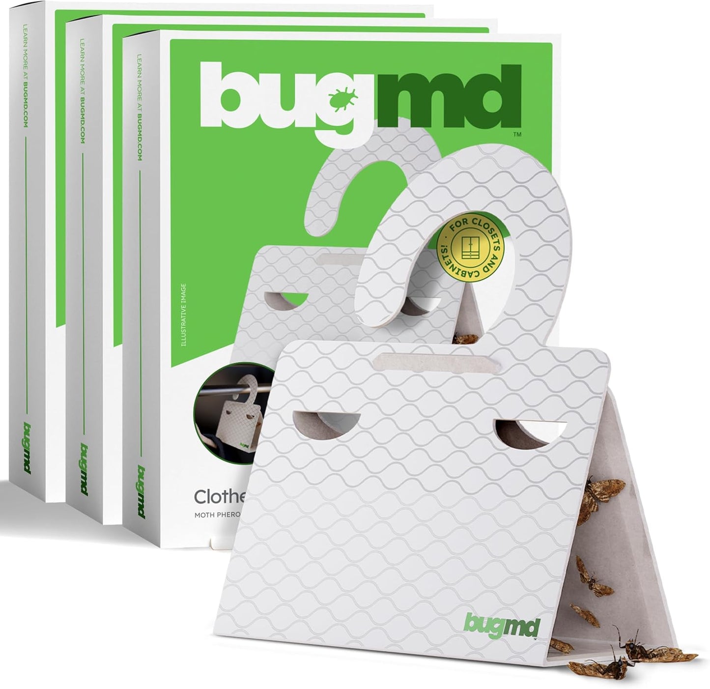 BugMD Clothes & Pantry Moth Traps for Effective Moth Control