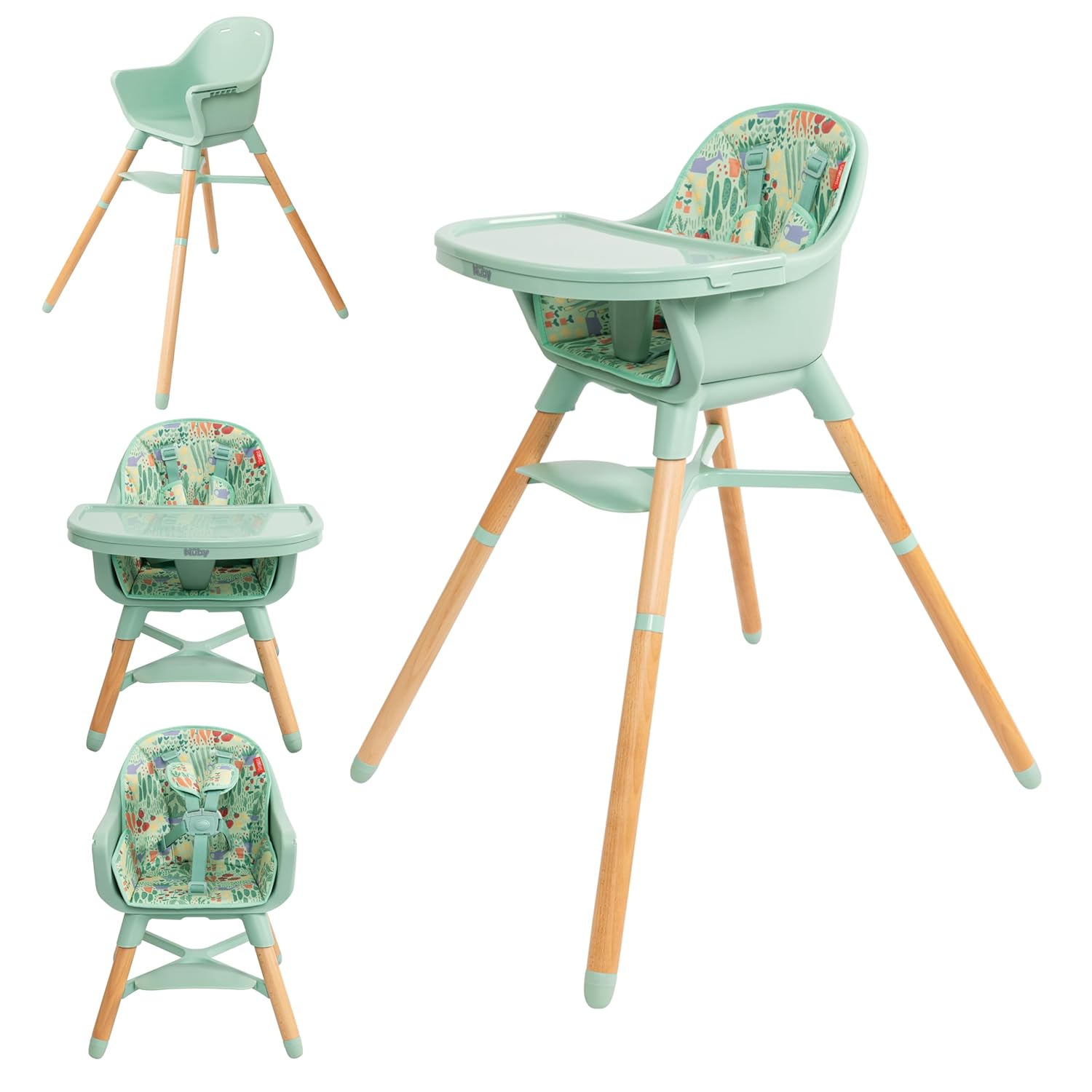 Nuby 4-in-1 Baby High Chair Seat for Safe Toddler Eating