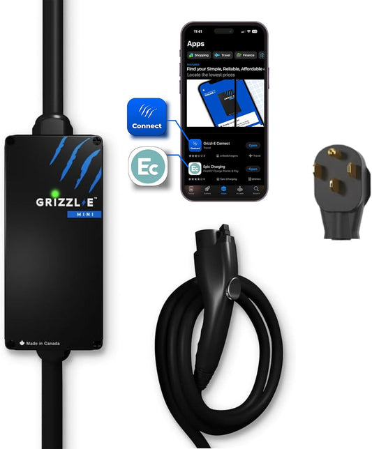 Grizzl-E Mini Portable EV Charger: 40 Amp Fast Charging