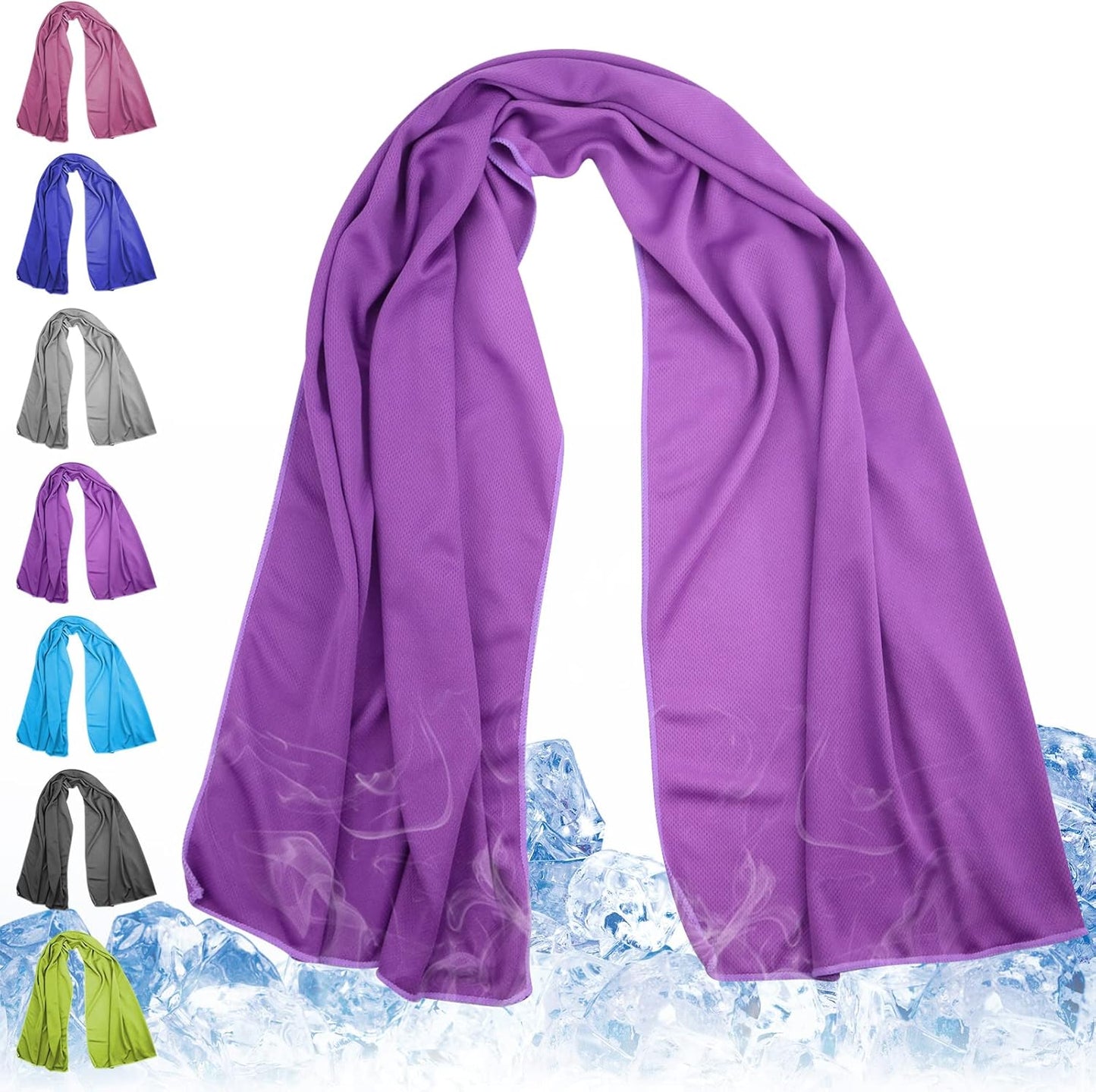 Quick-Dry Purple Cooling Towel - Stay Refreshed Anywhere!