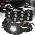 SUNPIE 12 Pods White Rock Lights Quick Connect - Pure 6000K