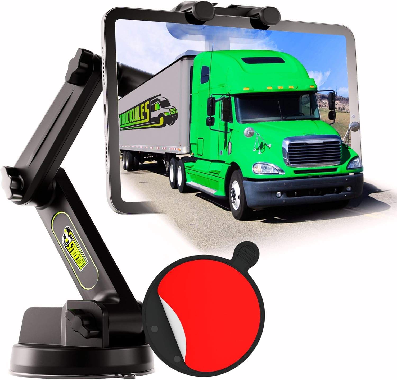 Tablet Holder for Truck with Heavy Duty Suction Cup Mount