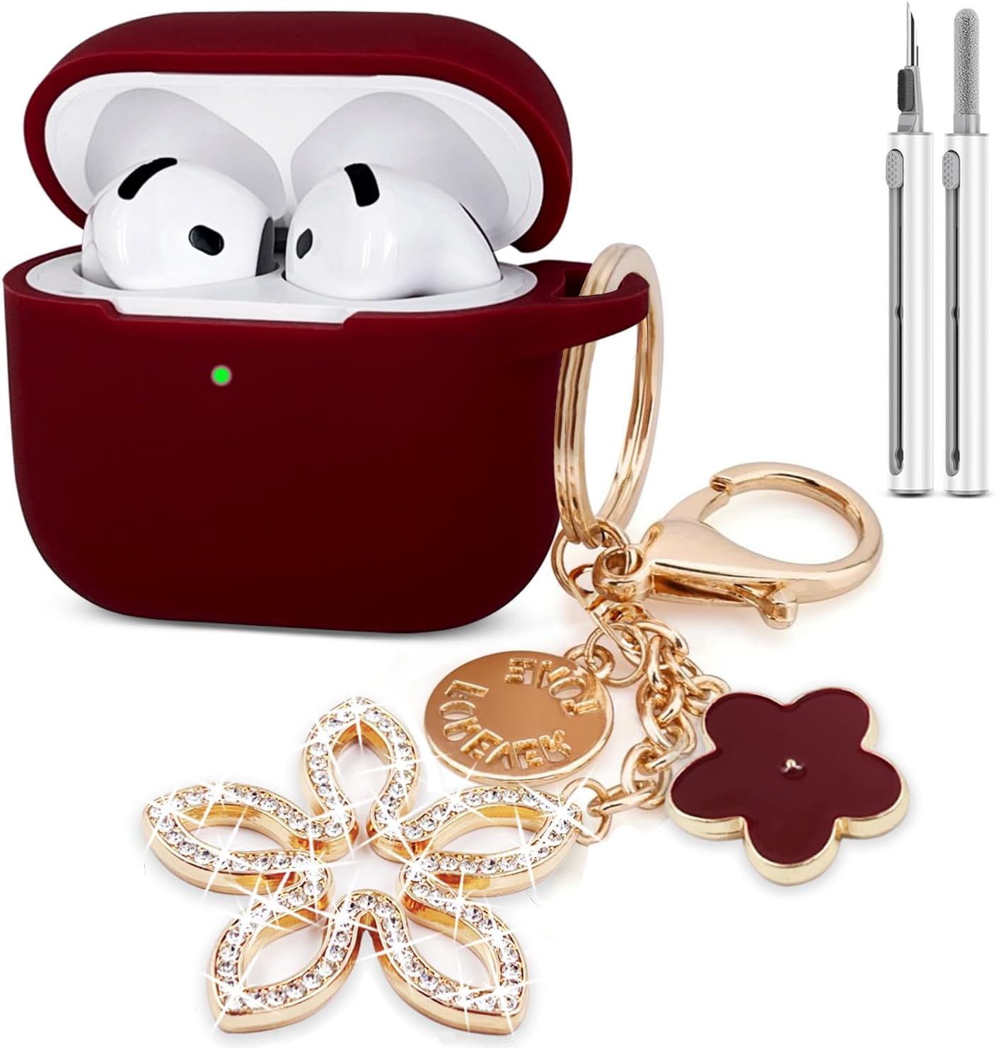 Blinged Out AirPods 4 Case + Keychain Set!