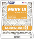 Filter King 13.25x13.25x1 Air Filter 4-Pack - MERV 13 Performance