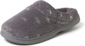 Dearfoams Women's Darcy Velour Clog Slipper Wide Widths - Memory Foam
