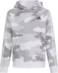 adidas Boys Long Sleeve Camo Print Hoodie - Warm Fleece Comfort