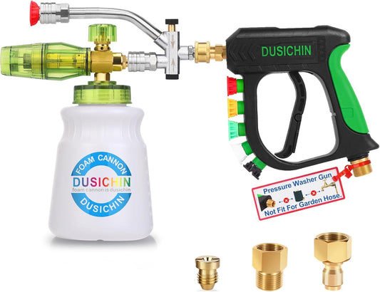 DUSICHIN Short Pressure Washer Gun with Foam Cannon Kit Review