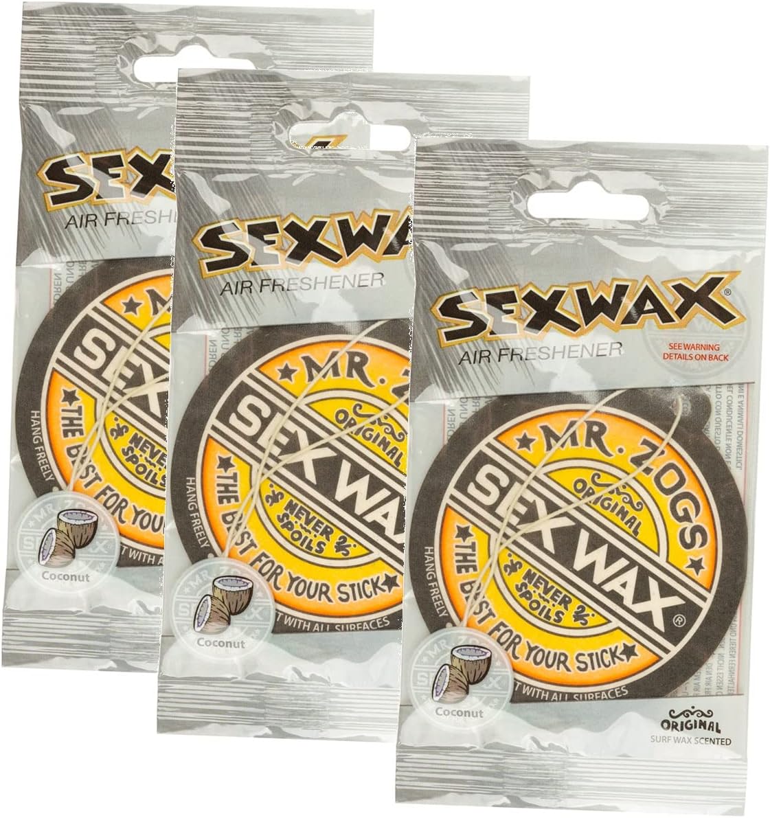 Coconut Scented Sex Wax Air Freshener Trio