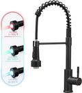 GIMILI Oil Rubbed Bronze Kitchen Faucet with Pull Down Sprayer - LED