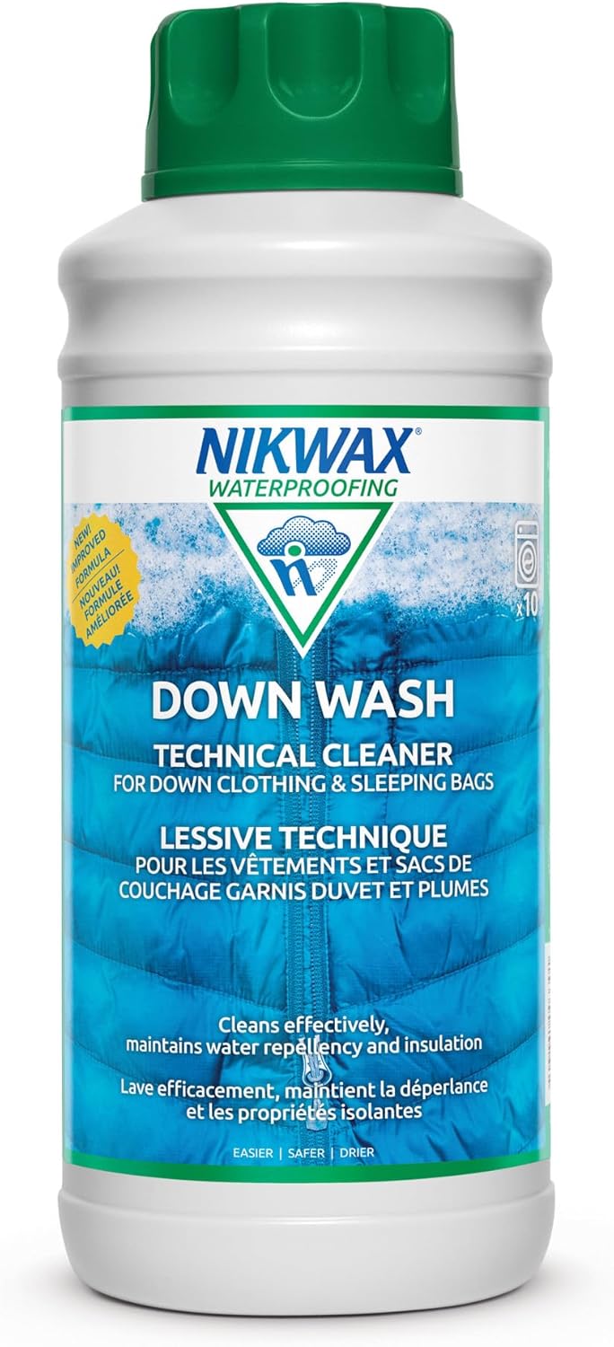 Nikwax Down Wash for Cleaning Down-Filled Apparel and Gear
