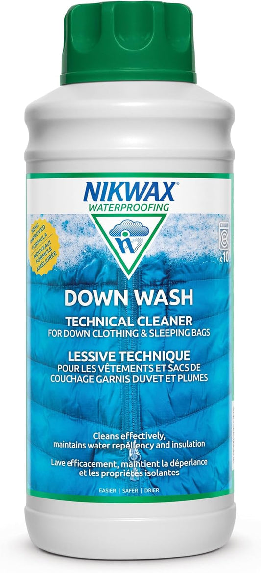 Nikwax Down Wash for Cleaning Down-Filled Apparel and Gear