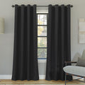 Elegant Sun Zero Nordic 100% Blackout Curtain Panels for Privacy