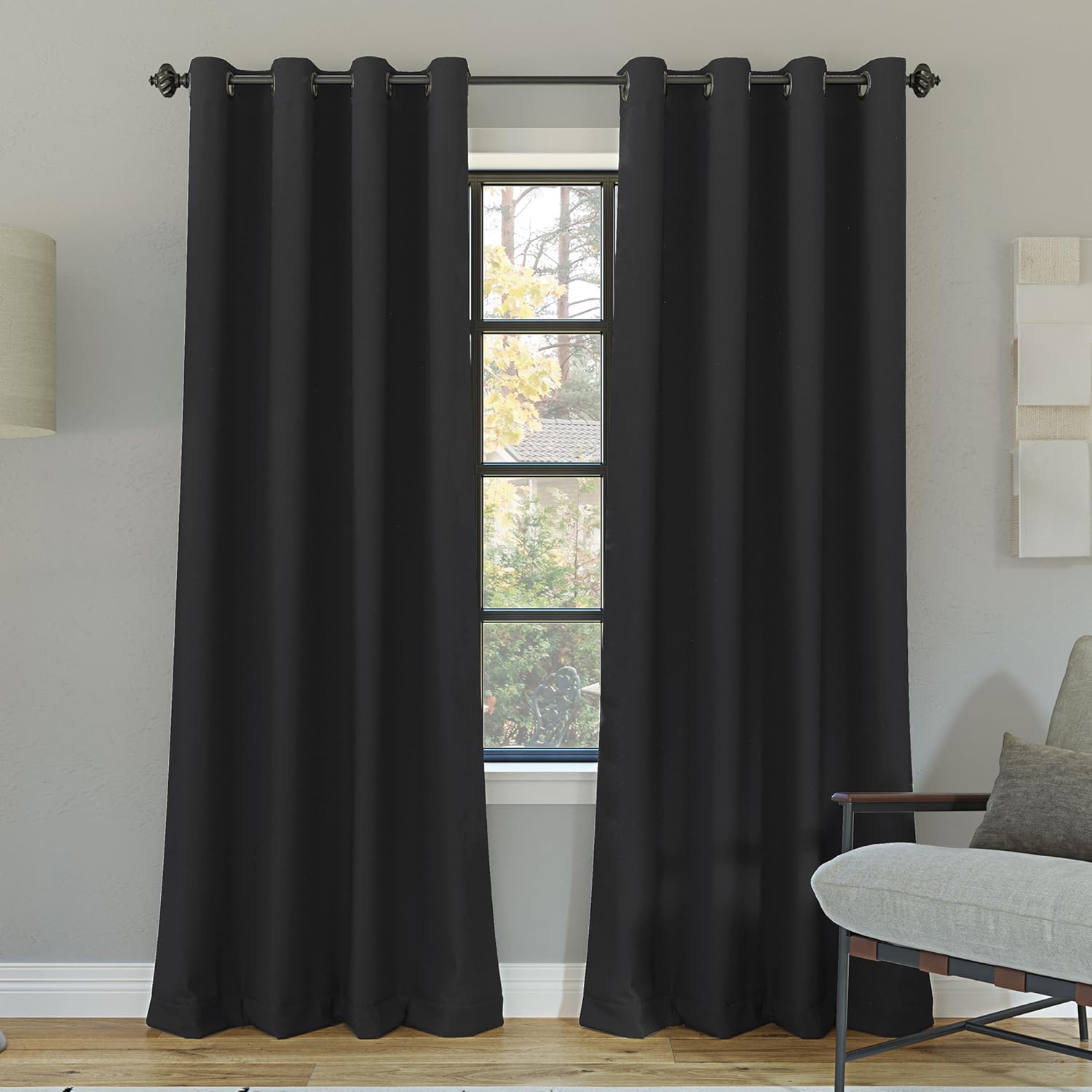 Sun Zero Nordic 100% Blackout Grommet Curtain Panel Pair Review