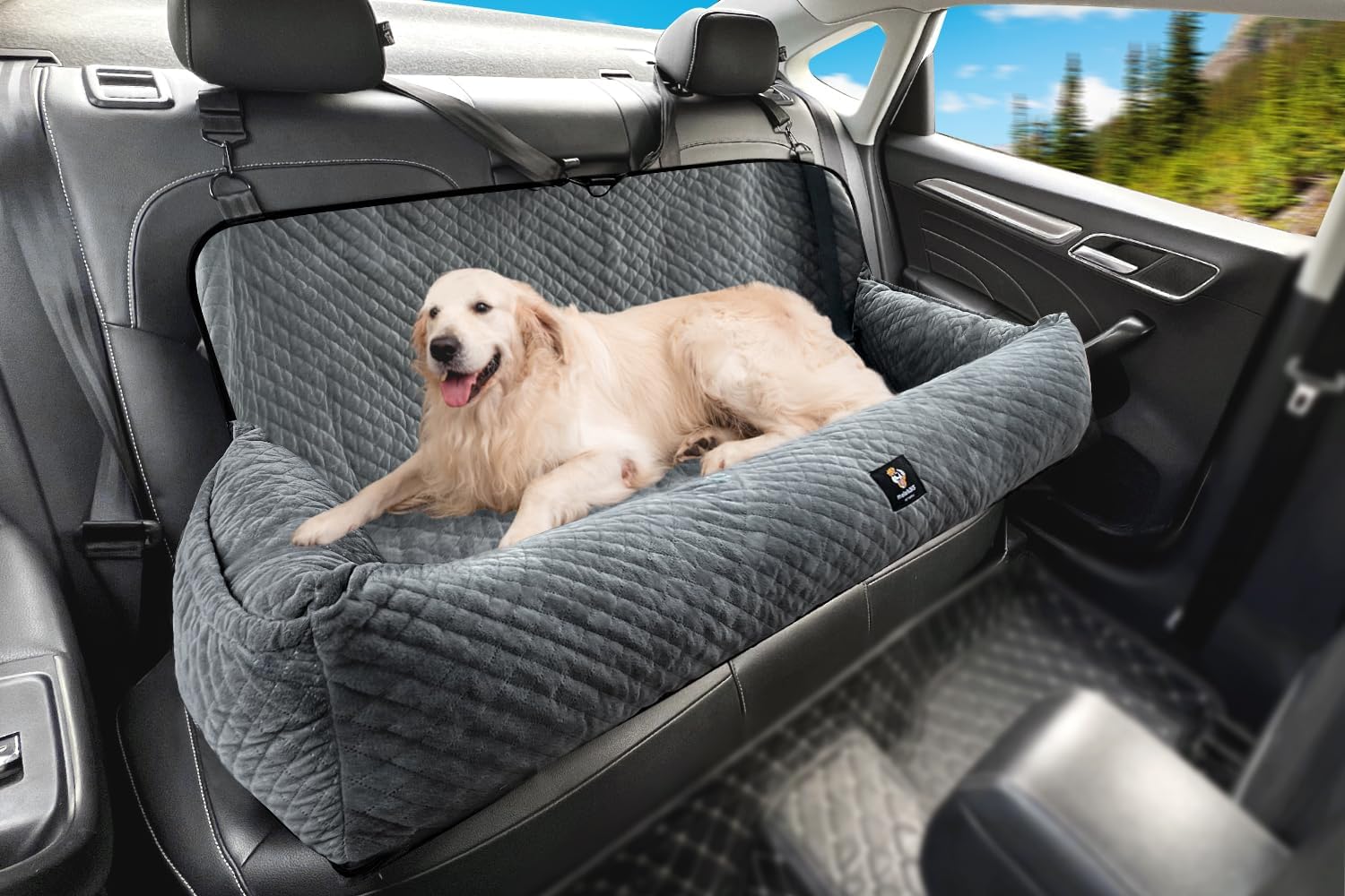 Dog Car Seat for Medium and Large Dogs Under 100 Lbs