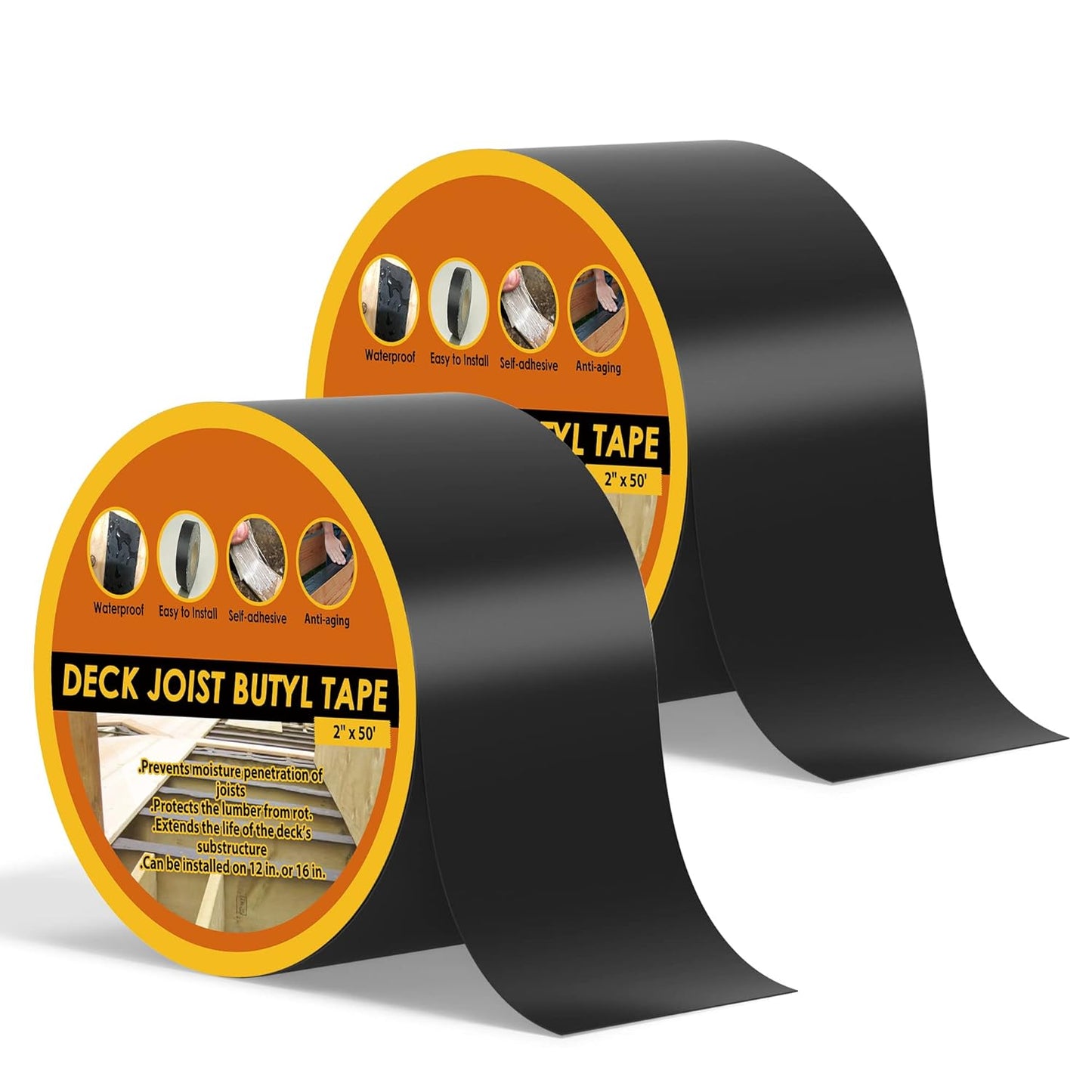 4 in x 50 ft Deck Joist Tape for Waterproof Sealing and Protection
