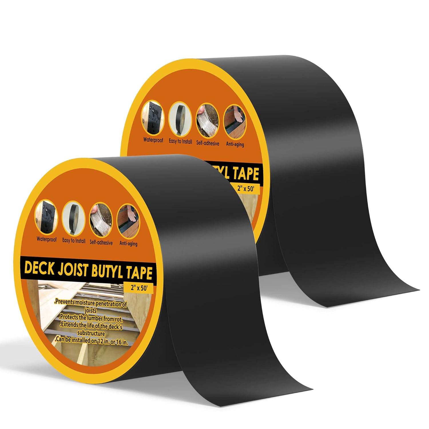 4 in x 50 ft Deck Joist Tape for Waterproof Sealing and Protection