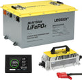 LOSSIGY 36 Volt Lithium Golf Cart Battery with 25A Charger