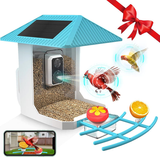 Smart Bird Feeder with Camera - Live View & Alerts