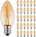 Emotionlite Amber LED C7 Night Light Bulbs for Relaxing Ambiance