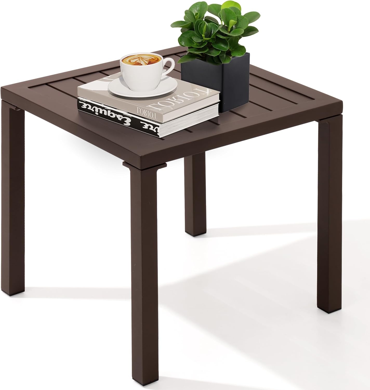 Crestlive Products Aluminum Outdoor Side Table for Patio Use