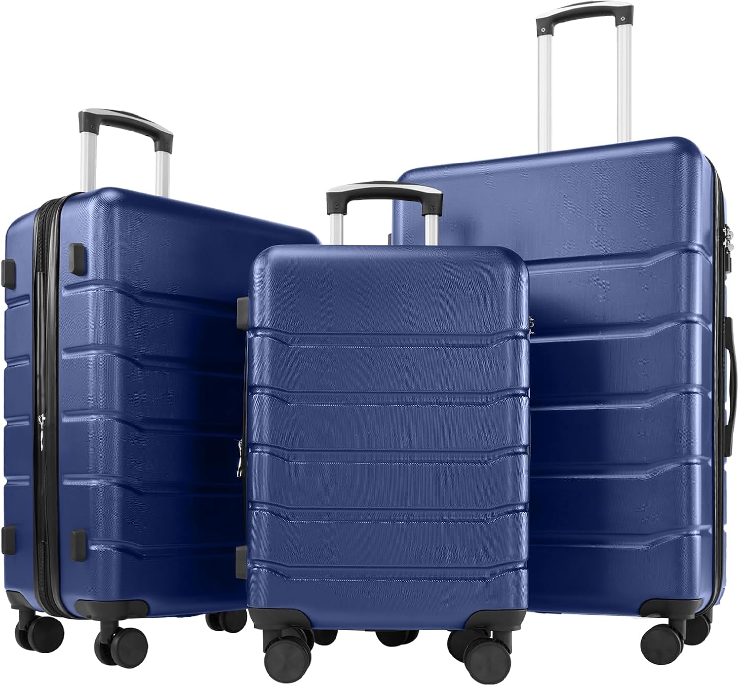 Sweetcrispy Carry on Luggage Set with TSA Lock and Spinner Wheels