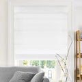 Roman Shades for Windows 35in x 64in - Room Darkening Belgian Snow