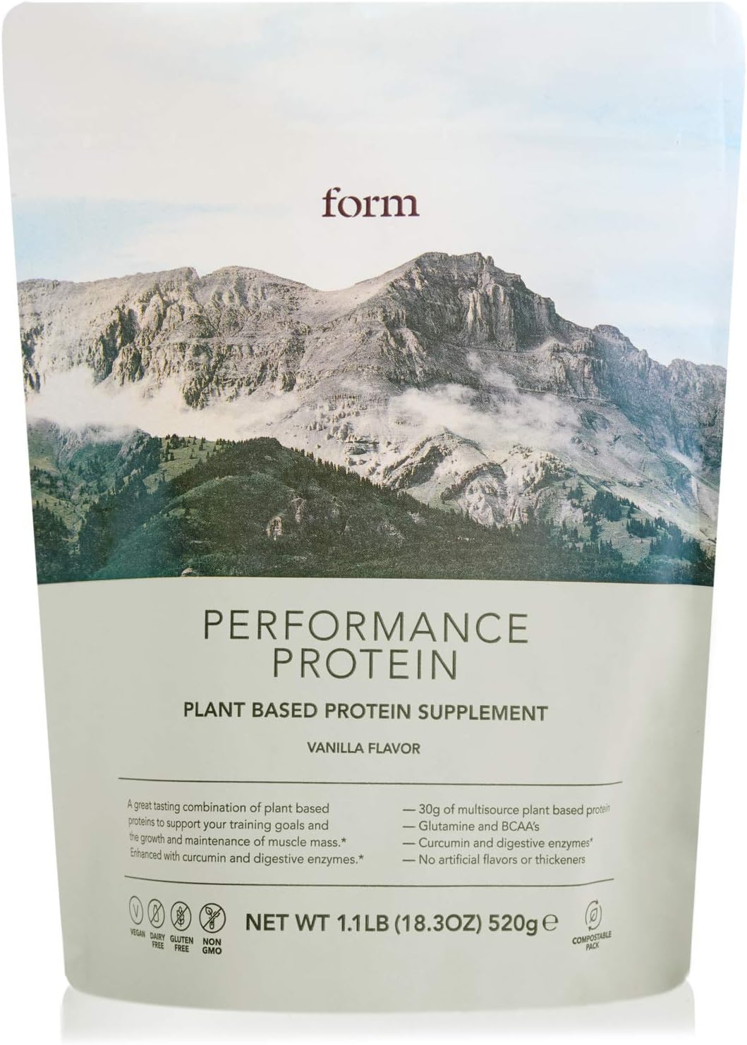 Form Performance Protein Vegan Powder for Post Workout Recovery