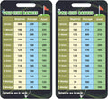 Quick Distance Guide Golf Card