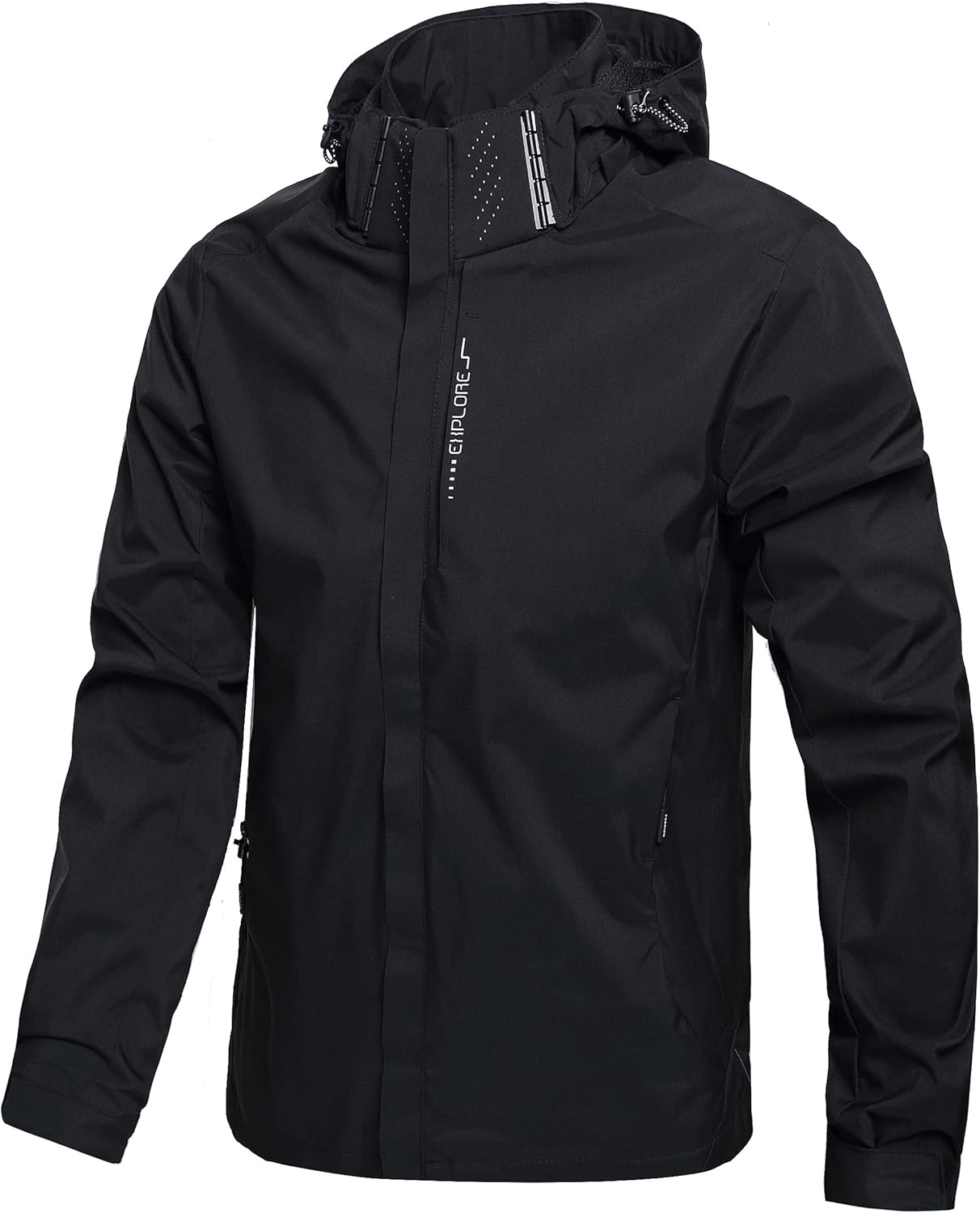 Men's Lightweight Waterproof Rain Jacket for Outdoor Activities