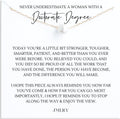 Never Underestimate a Girl With a - Graduation Gift Necklace for Women
