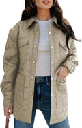 Quilted Jackets for Women Lightweight Button Down Puffer Jacket