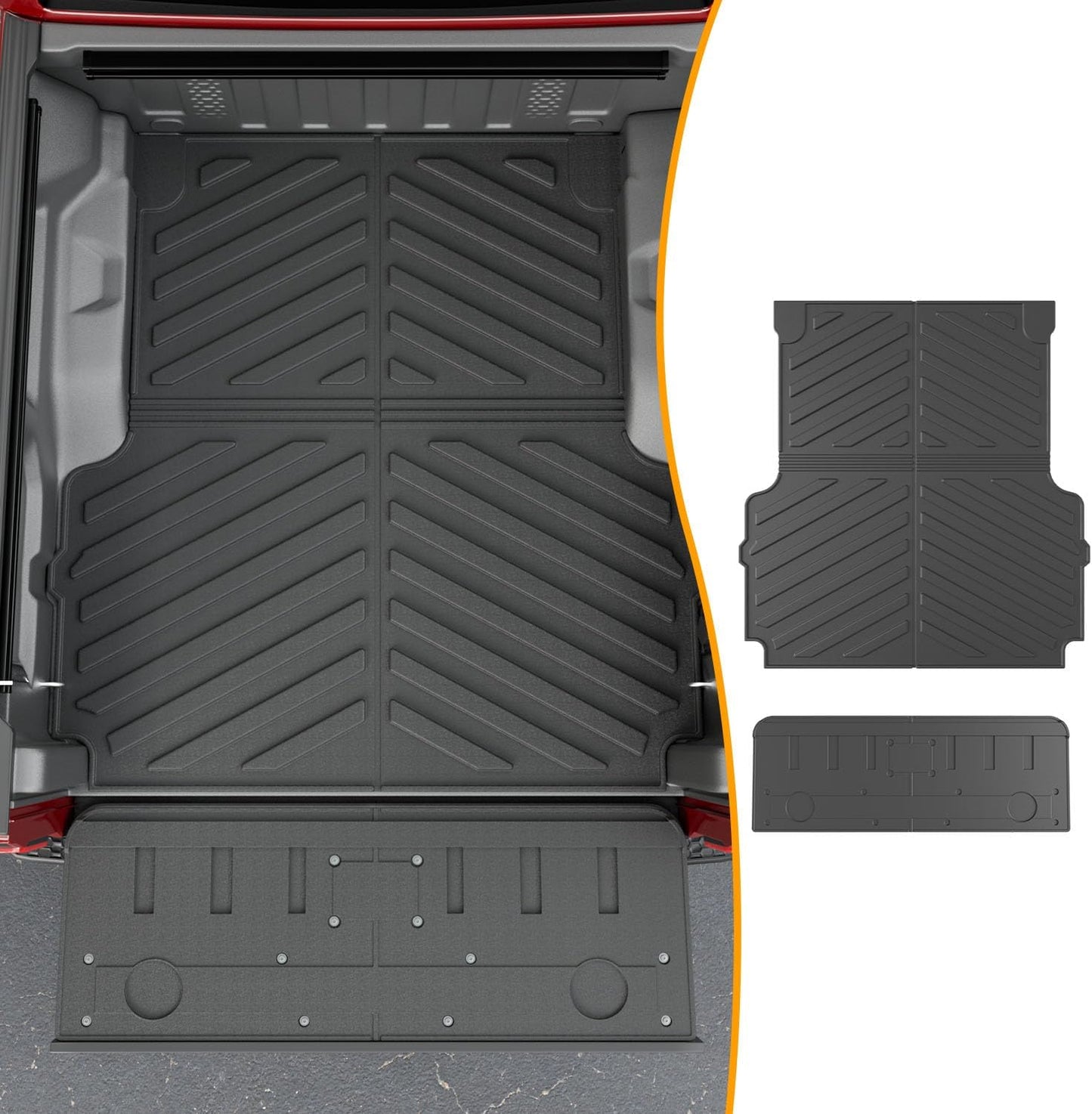 powoq Truck Mat for 2020-2025 Jeep Gladiator JT Cargo Protection