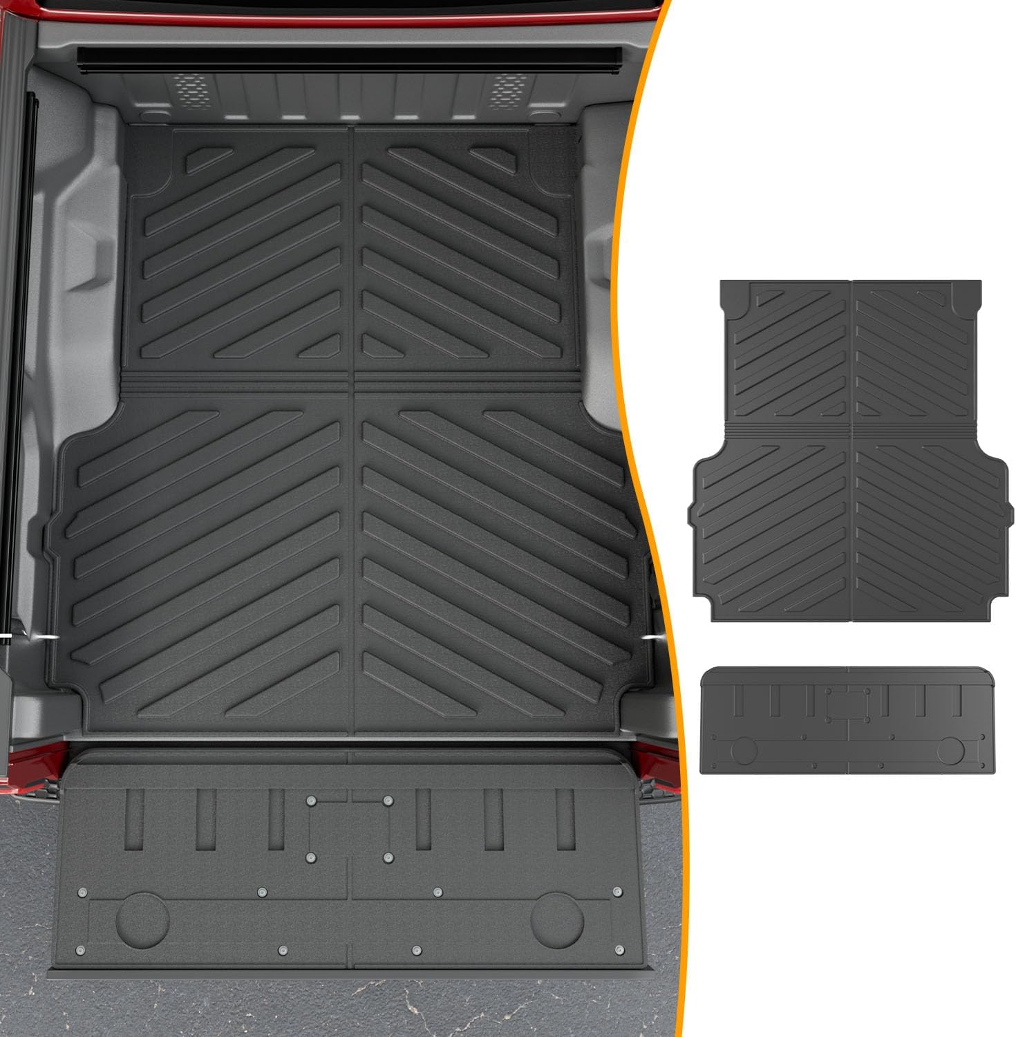 powoq Truck Mat for 2020-2025 Jeep Gladiator JT Cargo Protection