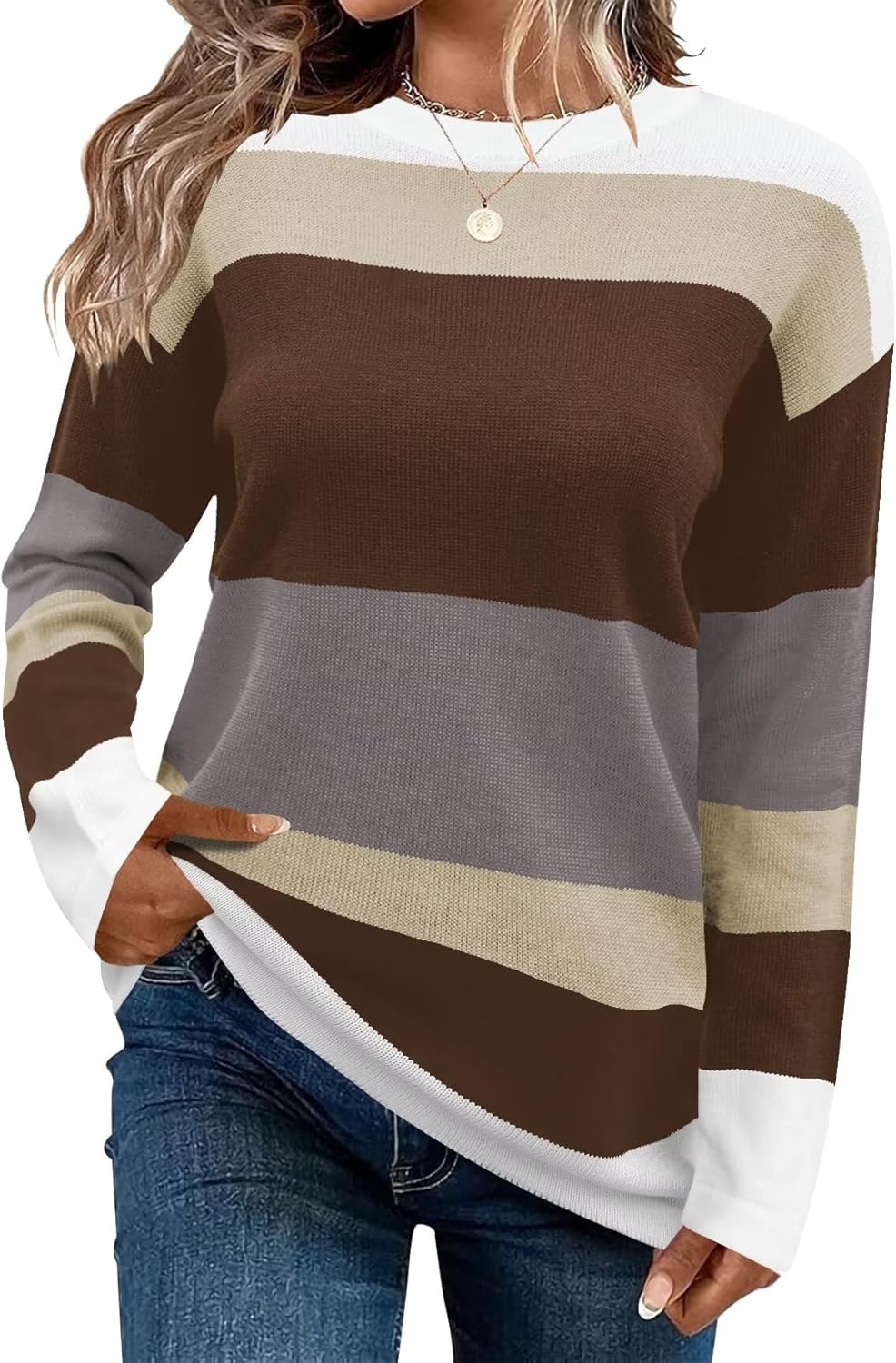 Cute Striped Sweaters for Women - Cozy Fall Fashion Essential