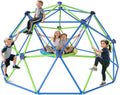 10FT Climbing Dome with Canopy Monkey Bars - Sturdy Outdoor Play