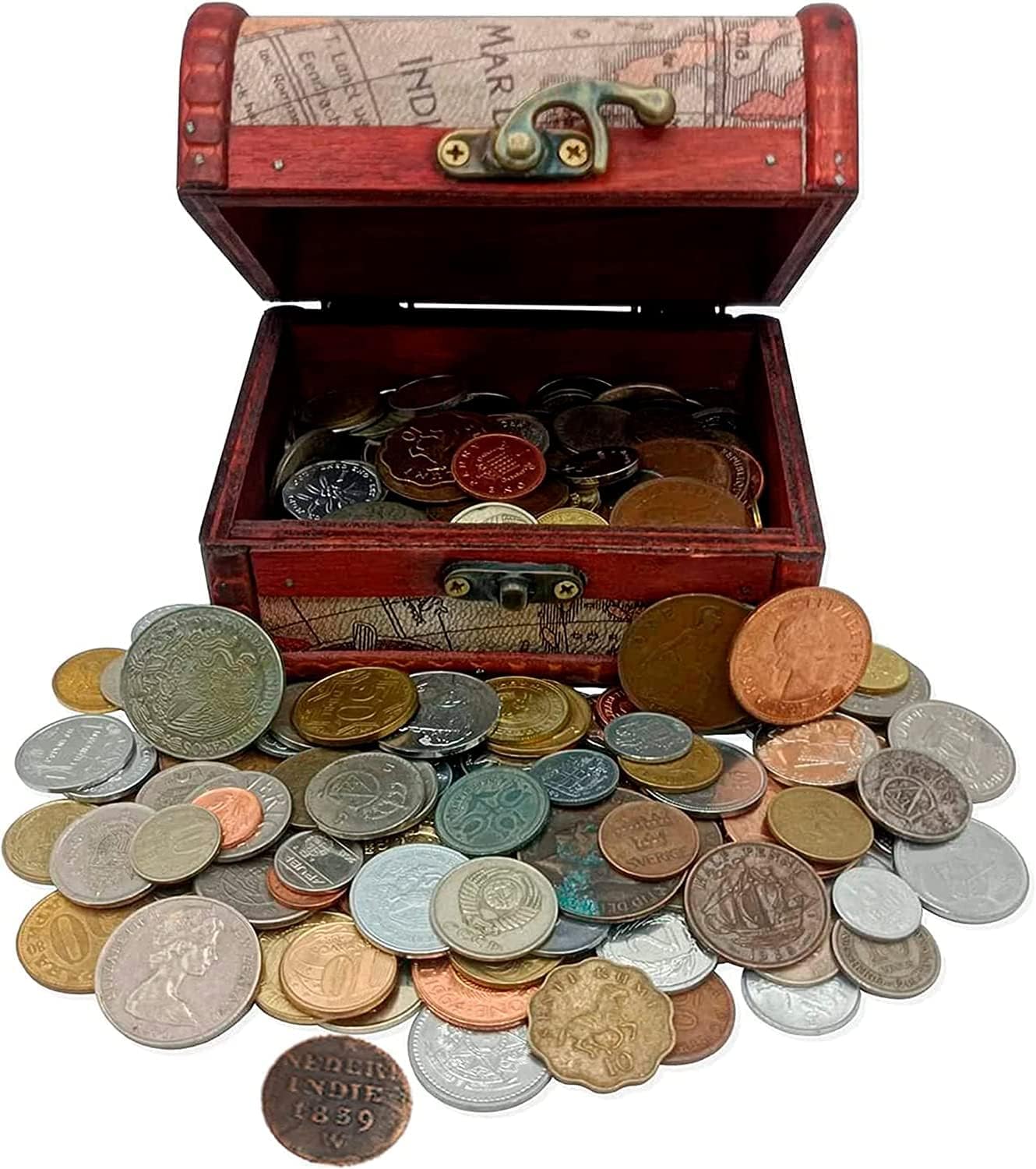 IMPACTO COLECCIONABLES Coin Collection Storage Treasure Chest